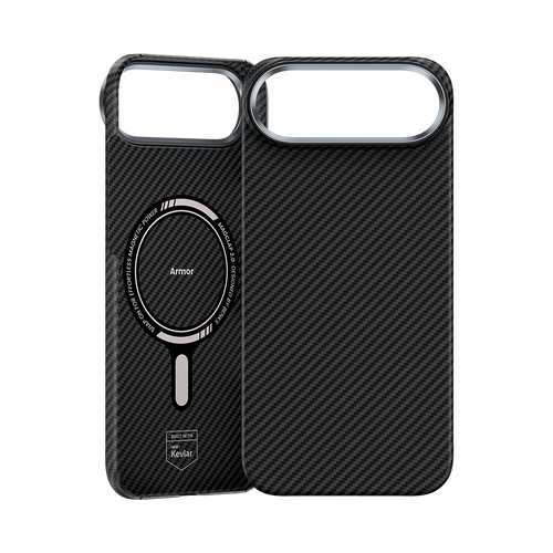 Ansicht der Benks ArmorPro Kevlar® Hülle, die eine hochwertige, leichte Schutzschicht für dein iPhone 17 Pro Max bietet.