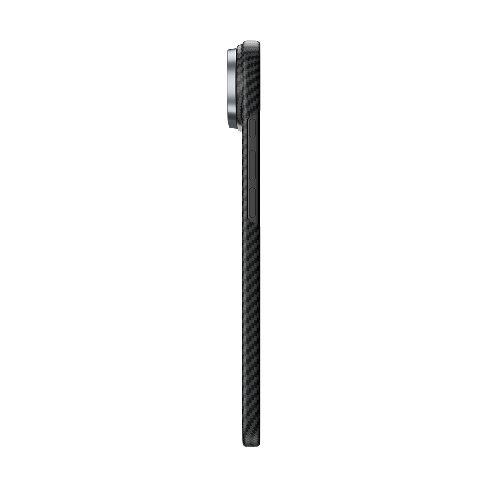 Ansicht der Benks ArmorPro Kevlar® Hülle, die eine hochwertige, leichte Schutzschicht für dein iPhone 17 Pro Max bietet.