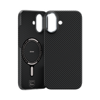 ArmorAir Kevlar®-Faser Hülle für iPhone 17 – ultraleicht, MagSafe-kompatibel, mit Aluminium-Kameraring.