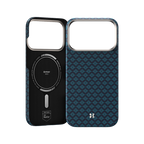 Ansicht der Kevlar® iPhone 17 Pro Max Hülle mit schlankem Design, leichter Langlebigkeit und präzisen Aussparungen.