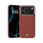 Ansicht der Kevlar® iPhone 17 Pro Max Hülle mit schlankem Design, leichter Langlebigkeit und präzisen Aussparungen.