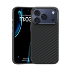 ArmorPro Hülle mit Kevlar® 600D für iPhone 17 Pro Max – stoßfest, langlebig, mit Carbonfaser-Optik und MagSafe-Kompatibilität.

