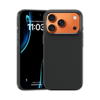 ArmorPro Hülle mit Kevlar® 600D für iPhone 17 Pro Max – stoßfest, langlebig, mit Carbonfaser-Optik und MagSafe-Kompatibilität.

