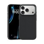 ArmorPro Hülle mit Kevlar® 600D für iPhone 17 Pro Max – stoßfest, langlebig, mit Carbonfaser-Optik und MagSafe-Kompatibilität.

