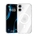 Klare Phone Hülle montiert auf iPhone 17 Pro, die transparentes Design und Kameradurchbruch zeigt.
