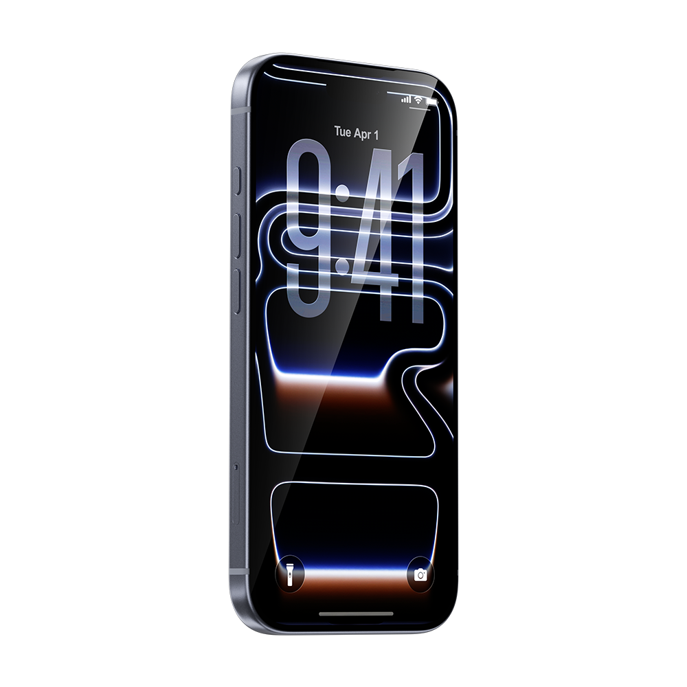 GlassWarrior 3D gebogener augenschonender Displayschutz für iPhone 17
