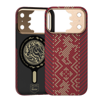 Knight ArmorAir Kevlar® Hülle montiert auf iPhone 17 Pro Max, Rückansicht