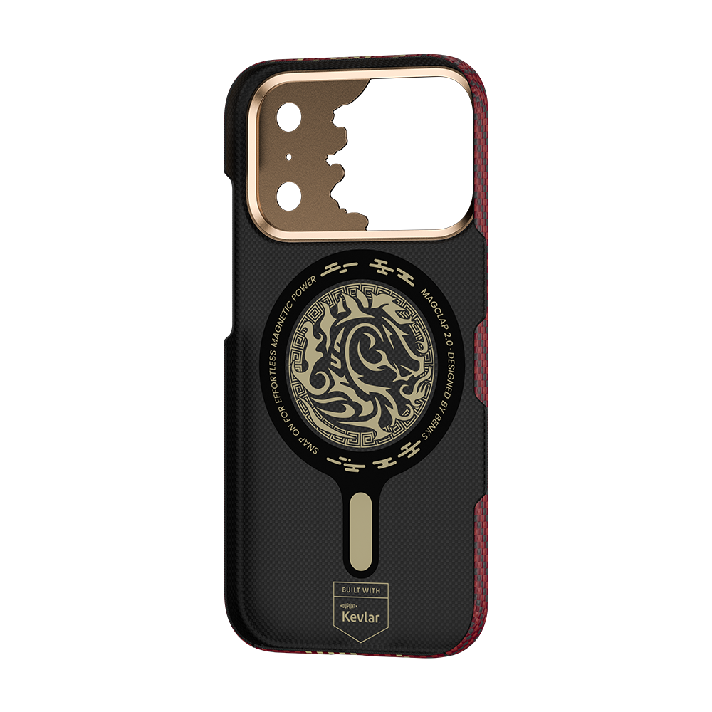 Rückansicht der Knight ArmorAir-Hülle für das iPhone 17 Pro Max mit MagSafe-Ring
