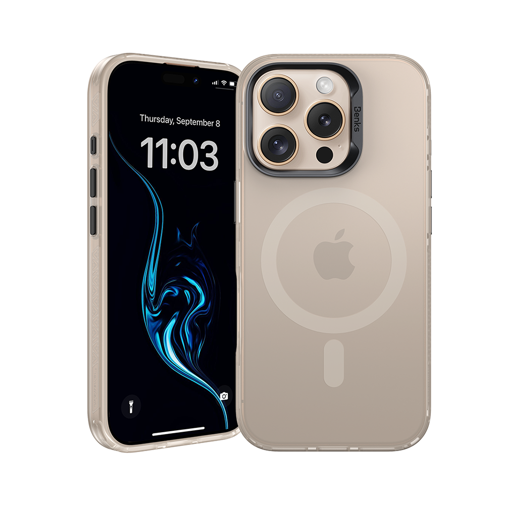 Lucid Armor MagSafe Hülle für iPhone 16 Pro Max – InvisWarrior Schutz und Soft-Touch
