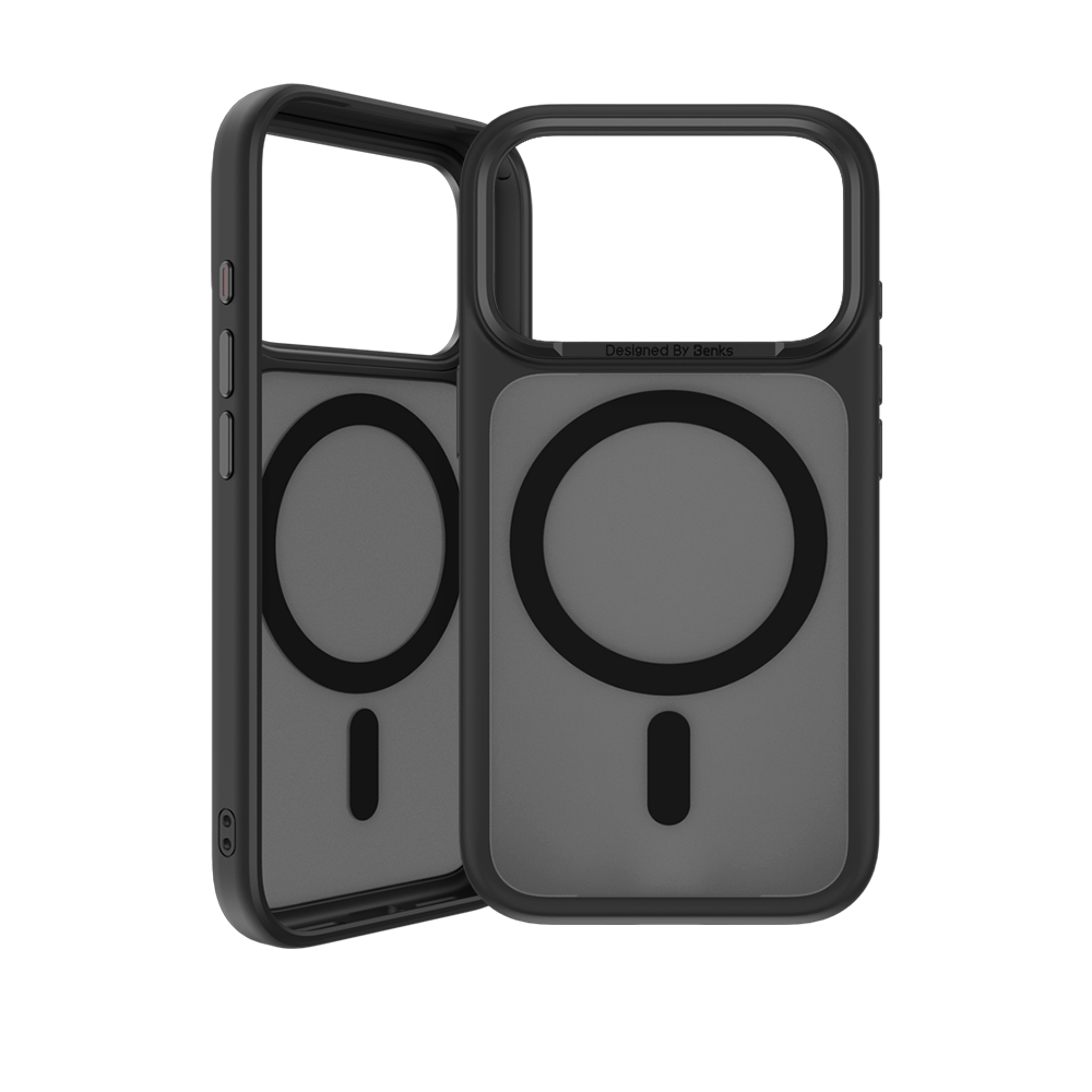 Nahaufnahme der iPhone 17 Pro Hülle mit schlankem Design, MagSafe-Kompatibilität und präzisen Kameradurchbrüchen.
