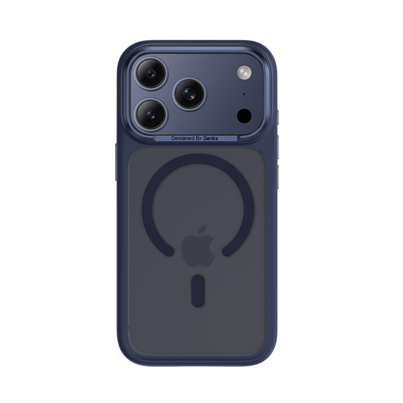 Nahaufnahme der iPhone 17 Pro Max Hülle mit schlankem Design, MagSafe-Kompatibilität und präzisen Kameradurchbrüchen.
